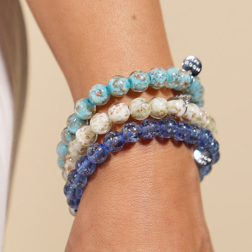 Ivoire | Argent sterling .925 | Bracelet Verre Luciole