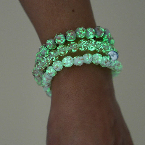 Ivoire | Argent sterling .925 | Bracelet Verre Luciole