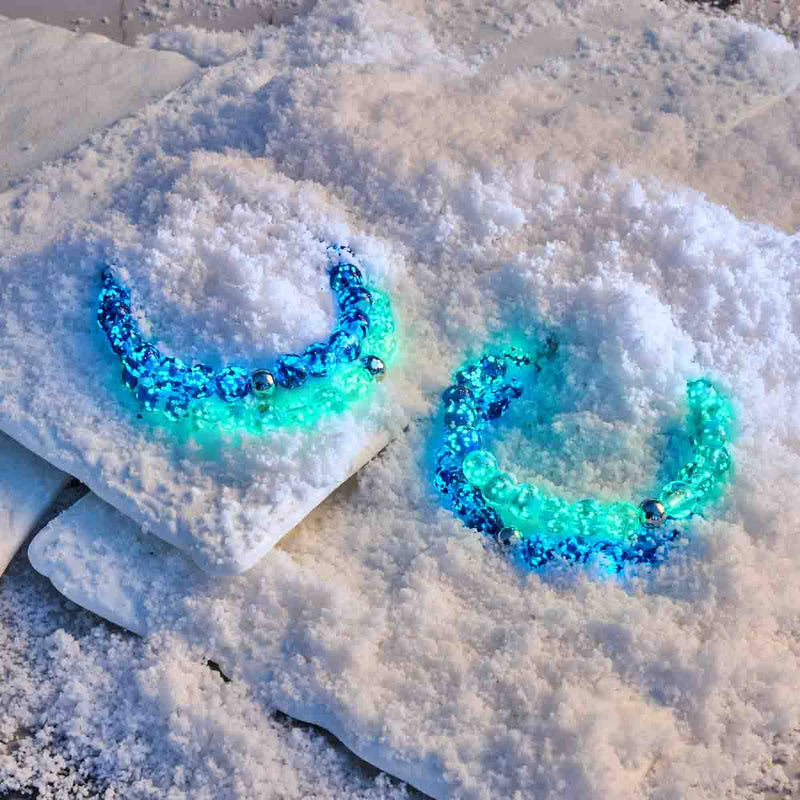 Lapis Flamme | Argent sterling .925 | Bracelet Verre Luciole