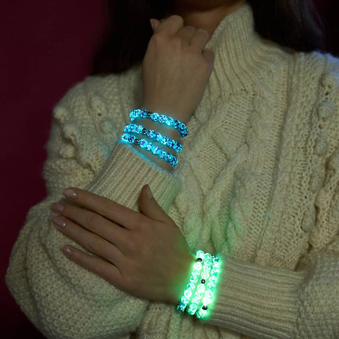 Lapis Flamme | Argent sterling .925 | Bracelet Verre Luciole