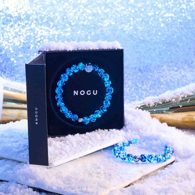 Lapis Flamme | Argent sterling .925 | Bracelet Verre Luciole