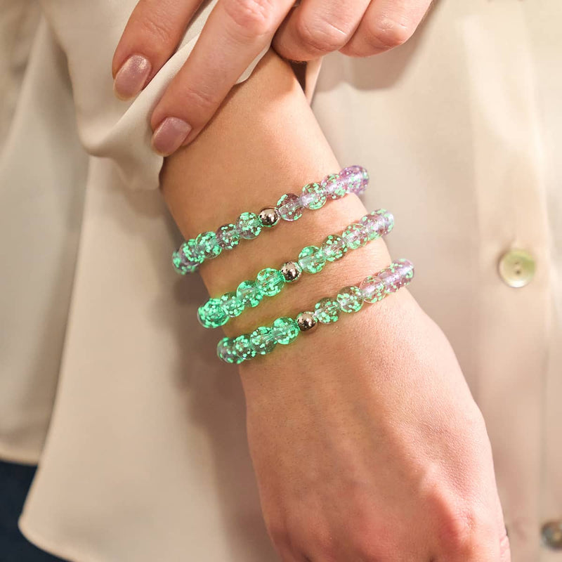 Lilas | Argent sterling .925 | Bracelet Verre Luciole