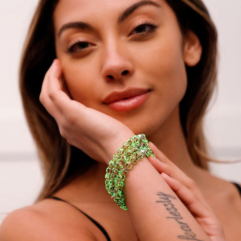 Merlot | Argent sterling .925 | Bracelet Verre Luciole