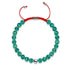 Mini Teal Firefly Glass x Red String Bracelet