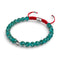 Mini verre luciole bleu sarcelle x bracelet fil rouge