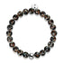 Obsidian | .925 Sterling Silver | Firefly Glass Bracelet