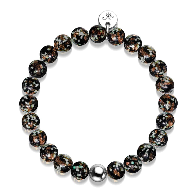 Obsidienne | Argent sterling .925 | Bracelet Verre Luciole