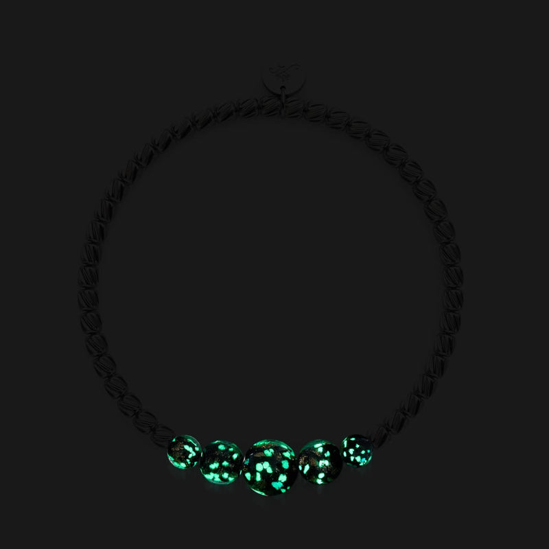 Obsidienne | Argent | Bracelet Cascade de Verre Luciole