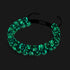 Ocean Spray | Teal x Evergreen | Double Firefly Glass Bracelet
