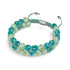 embruns océaniques | Sarcelle x Evergreen | Bracelet Verre Double Luciole