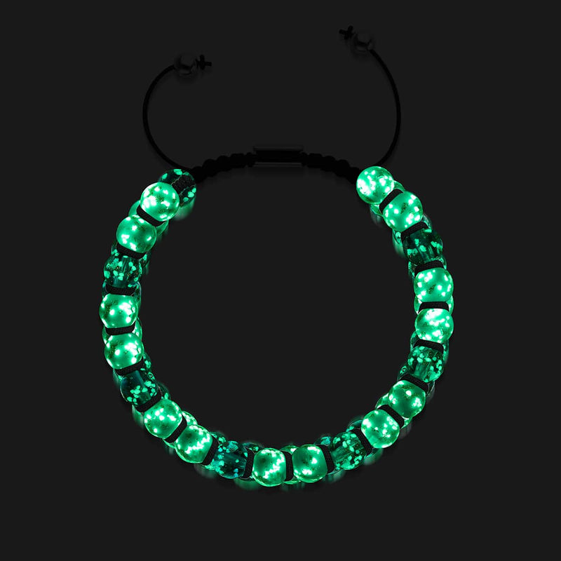 Purple Fields | Periwinkle x Lilac | Double Firefly Glass Bracelet