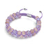 Purple Fields | Periwinkle x Lilac | Double Firefly Glass Bracelet