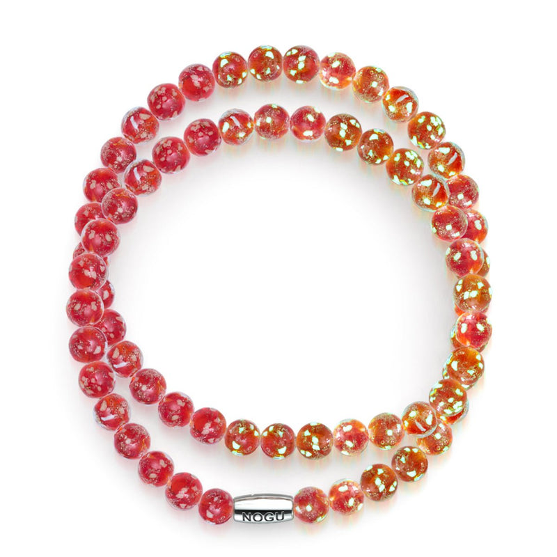 Rubis | Argent sterling .925 | Enveloppe de verre luciole