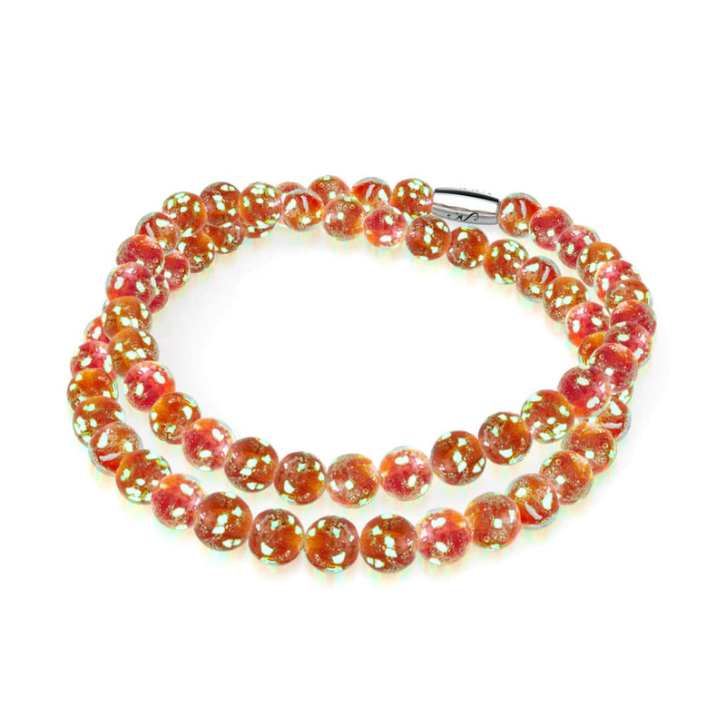 Rubis | Argent sterling .925 | Enveloppe de verre luciole