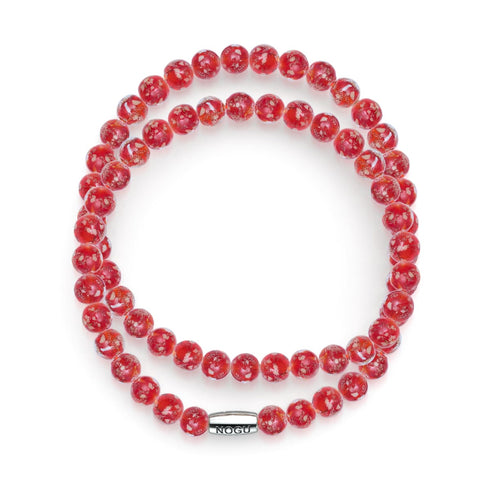 Rubis | Argent sterling .925 | Enveloppe de verre luciole