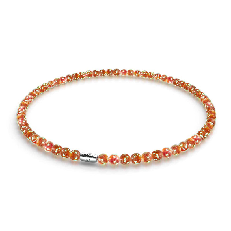 Rubis | Argent sterling .925 | Enveloppe de verre luciole