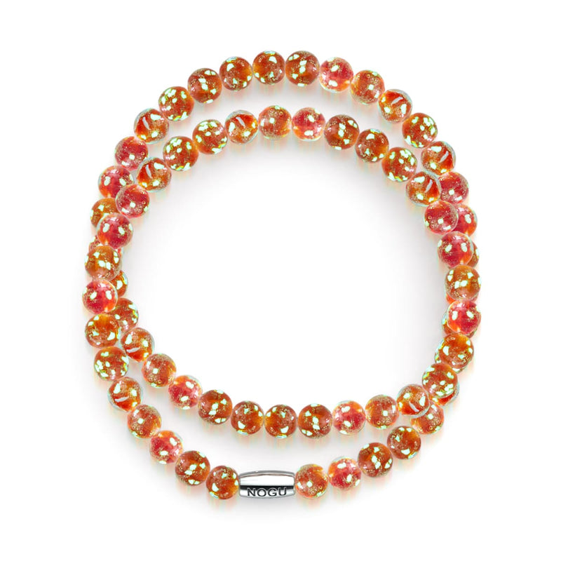 Rubis | Argent sterling .925 | Enveloppe de verre luciole