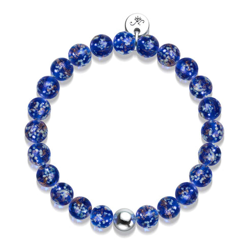 Saphir | Argent sterling .925 | Bracelet Verre Luciole