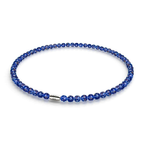 Saphir | Argent sterling .925 | Enveloppe de verre luciole