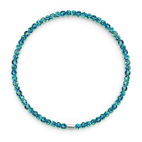 Saphir | Argent sterling .925 | Enveloppe de verre luciole