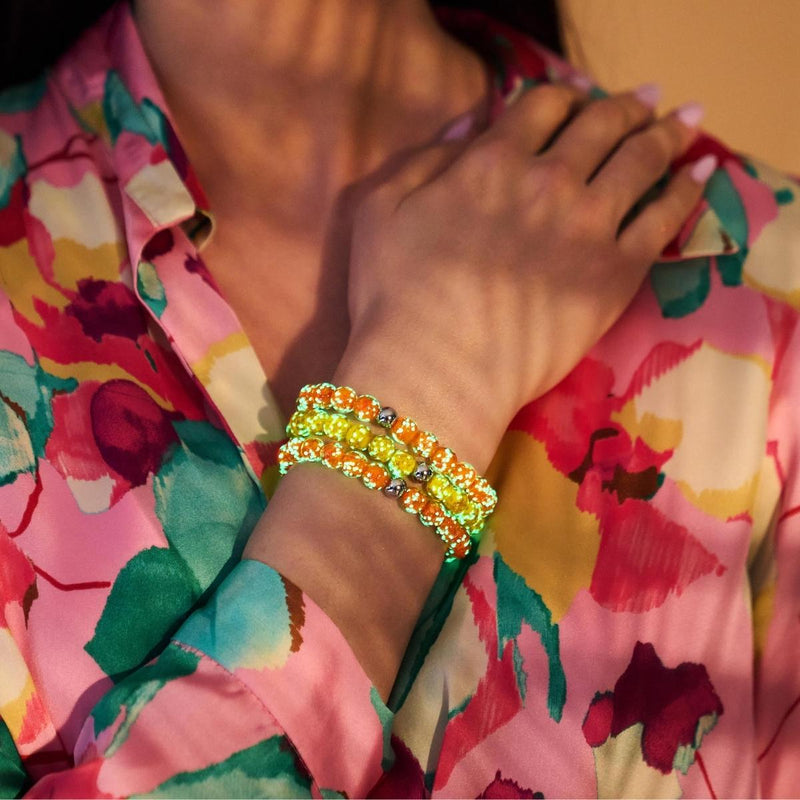 mandarine | Argent sterling .925 | Bracelet Verre Luciole