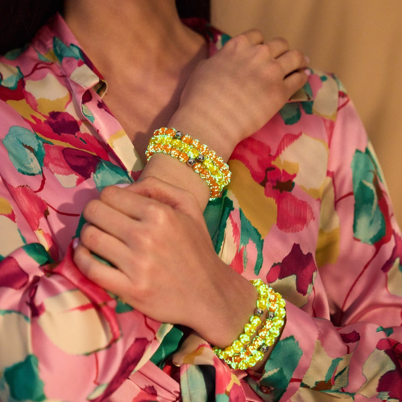 mandarine | Argent sterling .925 | Bracelet Verre Luciole