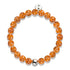 mandarine | Argent sterling .925 | Bracelet Verre Luciole