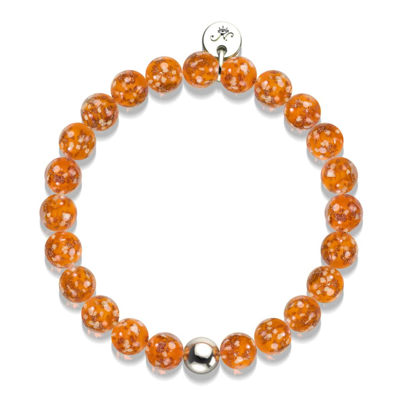mandarine | Argent sterling .925 | Bracelet Verre Luciole