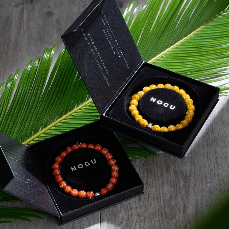 mandarine | Argent sterling .925 | Bracelet Verre Luciole