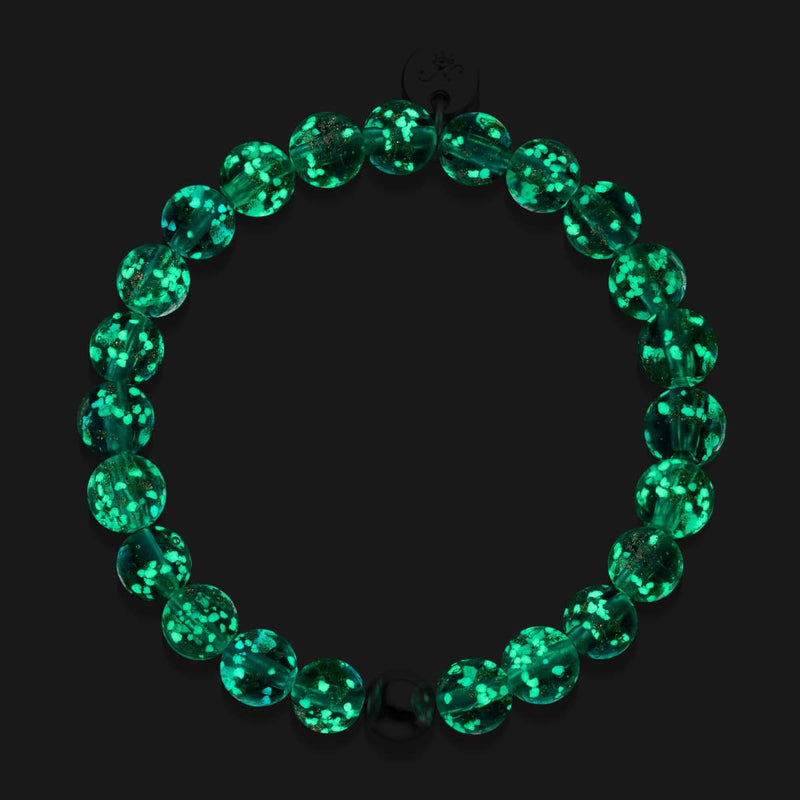 Sarcelle | Argent sterling .925 | Bracelet Verre Luciole