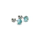 Bleu arctique | Argent sterling .925 | Mini Boucles D'oreilles Tiges En Verre Luciole