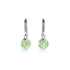 Goyave | Argent sterling .925 | Boucles d'Oreilles Huggie Verre Luciole
