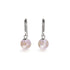 Goyave | Argent sterling .925 | Boucles d'Oreilles Huggie Verre Luciole