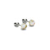 Ivoire | Argent sterling .925 | Mini Boucles D'oreilles Tiges En Verre Luciole