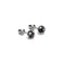 Obsidienne | Argent sterling .925 | Mini Boucles D'oreilles Tiges En Verre Luciole