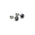 Obsidienne | Argent sterling .925 | Mini Boucles D'oreilles Tiges En Verre Luciole