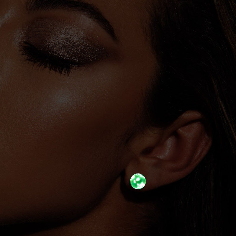 Periwinkle | .925 Sterling Silver | Firefly Glass Stud Earrings