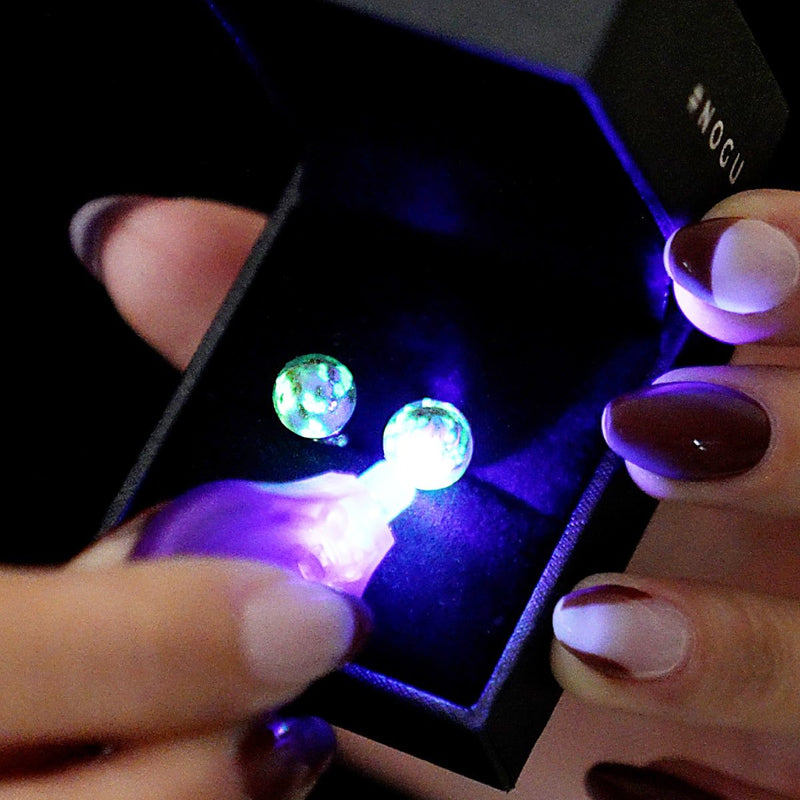 Periwinkle | .925 Sterling Silver | Firefly Glass Stud Earrings