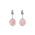 Eau de rose | Argent sterling .925 | Boucles d'Oreilles Tiges Verre Luciole