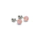 Eau de rose | Argent sterling .925 | Mini Boucles D'oreilles Tiges En Verre Luciole