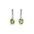 Rubis | Argent sterling .925 | Boucles d'Oreilles Huggie Verre Luciole