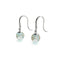 Succulente | Argent sterling .925 | Boucles d'Oreilles Huggie Verre Luciole