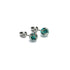 Sarcelle | Argent sterling .925 | Mini Boucles D'oreilles Tiges En Verre Luciole