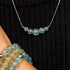 Arctic Blue | .925 Sterling Silver | Firefly Glass Infinity Clasp Necklace