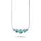 Arctic Blue | .925 Sterling Silver | Firefly Glass Infinity Clasp Necklace