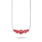Pourpre | Argent sterling .925 | Collier fermoir infini en verre luciole