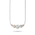 Ivoire | Argent sterling .925 | Collier fermoir infini en verre luciole
