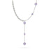 Lilac | Silver | Firefly Glass Cascade Double Pendant