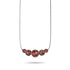 Merlot | Argent sterling .925 | Collier fermoir infini en verre luciole