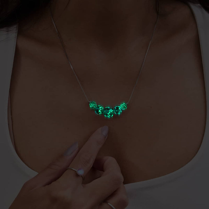 Merlot | Argent sterling .925 | Collier fermoir infini en verre luciole